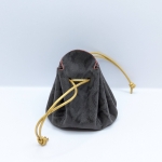 Grande bourse Marron foncé Motif léopard