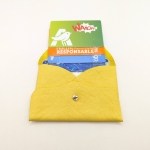 Porte-cartes Jaune grainé