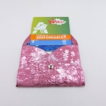 Porte-cartes Rose Barbie métallisé