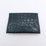 Porte-cartes Vert foncé imitation crocodile