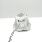 Petite bourse Blanc nuancé argent