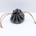 Petite bourse Noir A grosses paillettes