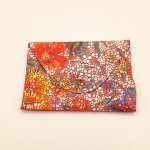 Porte-cartes Rouge fleuri