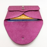 Porte-cartes Rose pailleté