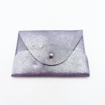 Porte-cartes Violet pailleté