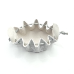 Petite bourse Blanc nuancé argent