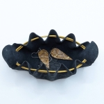 Petite bourse Noir Motif léopard