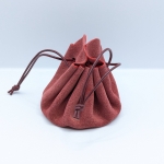 Grande bourse Rouge brut Pailleté doré