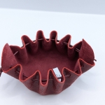 Grande bourse Rouge bordeaux Imitation galuchat