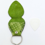 Étui à médiator Vert vichy