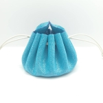 Grande bourse Bleu Pailleté