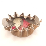 Grande bourse Champagne rosé Pailleté