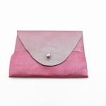 Porte-cartes Rose métallisé