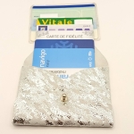 Porte-cartes Zébré argenté