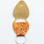 Étui à médiator Orange pailleté