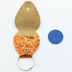 Étui à médiator Orange pailleté