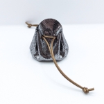 Petite bourse Noir argenté Pailleté