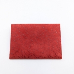 Porte-cartes Rouge velours effet nervuré