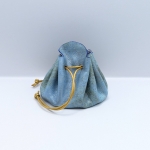 Grande bourse Bleu nuancé gris