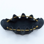 Petite bourse Noir Motif léopard