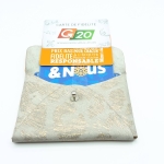 Porte-cartes Beige imitation léopard doré