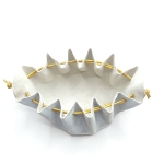 Grande bourse Blanc argenté Pailleté