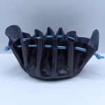 Grande bourse Bleu nuit Motif bulles