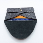 Porte-cartes Noir effet petite mosaïque