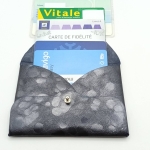 Porte-cartes Bleu foncé tacheté