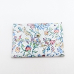 Porte-cartes Blanc à fleurs style gaudì