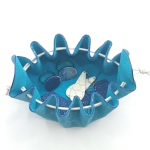 Grande bourse Bleu Pailleté