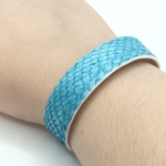 Bracelet turquoise et blanc en saumon
