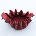 Grande bourse Rouge brut Pailleté doré