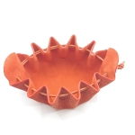 Grande bourse Orange Perlé