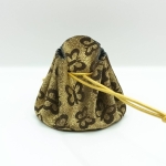 Grande bourse Doré Motif papillons