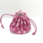 Grande bourse Rose foncé Motif petites fleurs