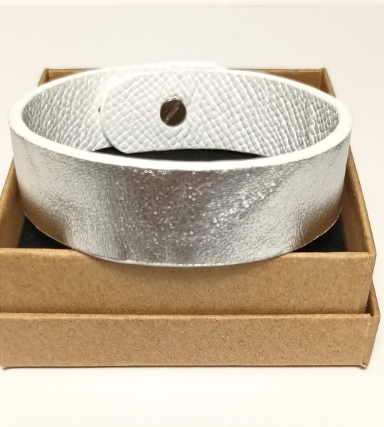Bracelet argenté effet miroir